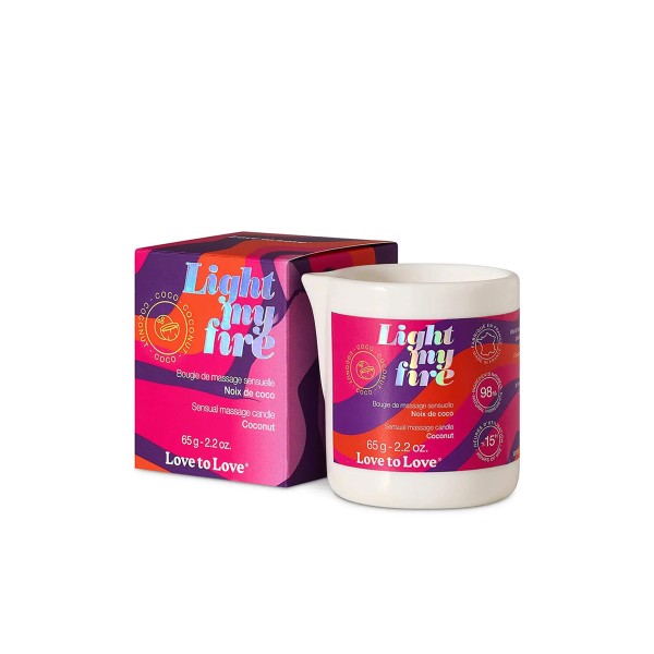 Bougie de massage Noix de coco - Love to Love